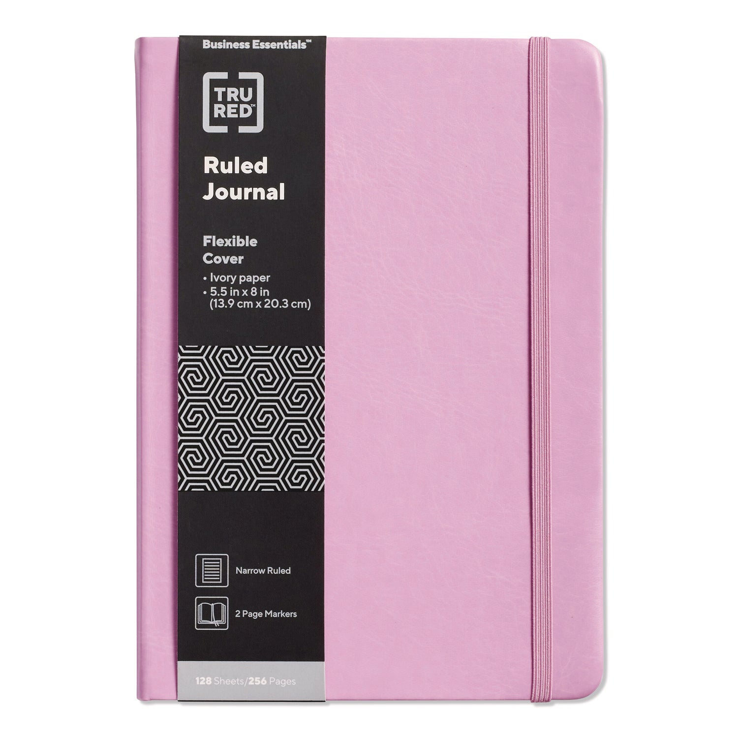 tru-red-flexible-cover-business-journal-elastic-closure-1-subject-narrow-rule-mauve-cover-128-8-x-5-5-sheets-tudtr61956_1